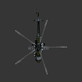 Modern Helicopter Gunship Helicopter Aircraft Gunship Combat Helicopter 3d model