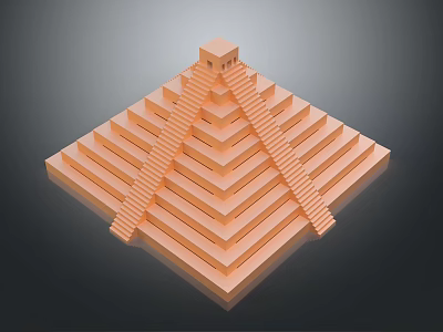 Modern Pyramid Altar Sacrifice 3d model