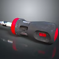 Electric Screwdriver Hardware Tool Gray And Red Ergonomic Design For DIY Projects 3d model