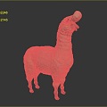 alpaca wool llama alpaca alpaca camel sheep humpless moose animal 3d model