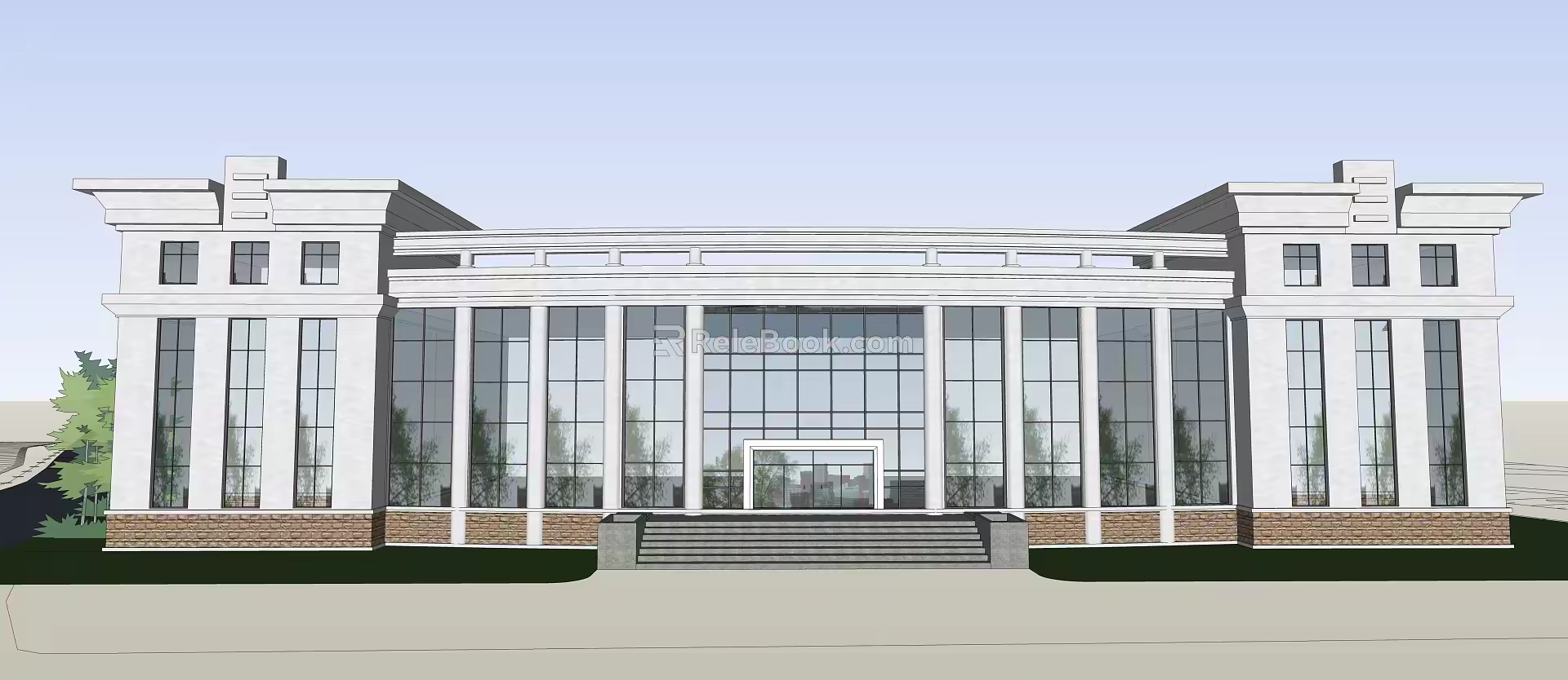 Modern Architecture Park 3d model