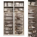 Modern Shoe Cabinet Interior Design With Multiple Shelves And Organized Shoe Storage