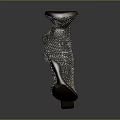 Brown Textured Equipment Accessory With Ergonomic Grip And Metal Accent Design Features
