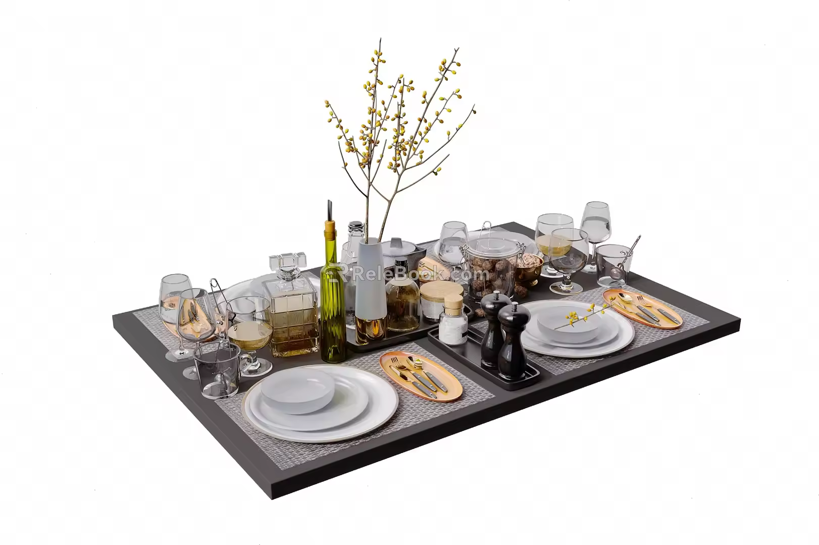 Modern Tableware 3d model