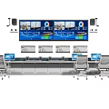 Control Room Setup With Multiple Monitoring Displays And Ergonomic Console Chairs