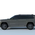 Gray Jeep Grand Cherokee SUV With Sleek Design And Alloy Wheels