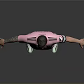 Football Player In Pink Jersey With XETO Logo Number 10 Captain Armband