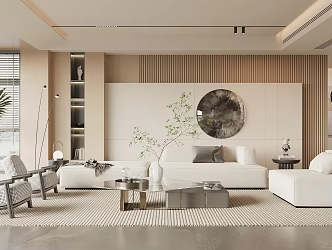 modern living room 3d model