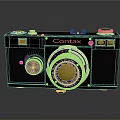 Contex Vintage Electronic Camera With Classic Design And Retro Photography Features 3d model