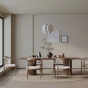 Modern table combination 3d model