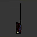 Walkie Talkie Electronic Communication Device With Long Antenna Colorful Design And Front Buttons