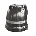 KitchenAid Dark Gray Electric Kettle With Silver Accents And Pressure Gauge 3d model