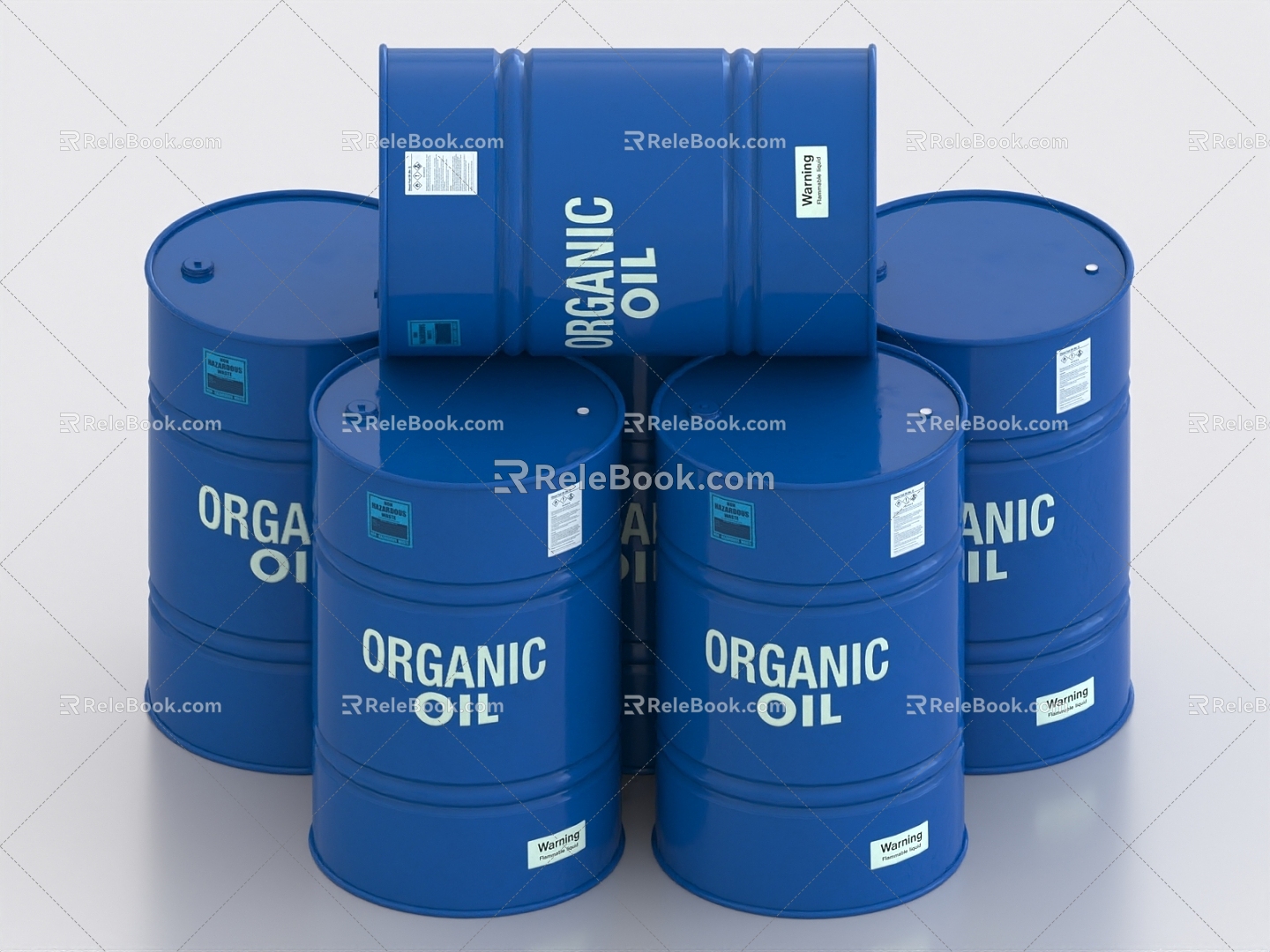 Paint Bucket Metal Bucket Chemical Bucket Iron Bucket 3d model