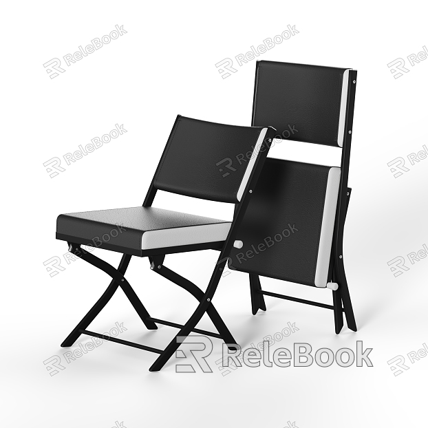 Simple Dining Chair Folding Chair Leather Sponge Chair model