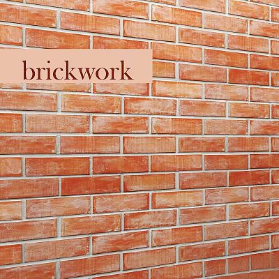Stylish Brickwork Wall Decor With Red Brick Textured Patterns 3d model