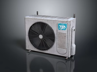 Electronic Appliance Air Conditioner Outdoor Unit With Efficient Cooling System 3d model