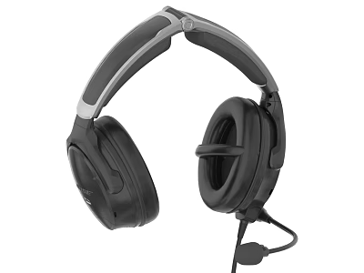 Over Ear Headphones With Adjustable Microphone Soft Ear Cushions And Comfortable Fit For Mobile Devices 3d model