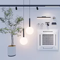 Contemporary Lighting Fixture Set With Pendant Lamps Wall Sconces And Ceiling Lights