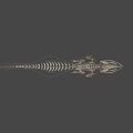 Game Movie Character Skeleton Structure Fantasy Creature With Detailed 3D Design