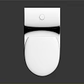 Modern White Ceramic Toilet With Sleek Design And Contemporary Style