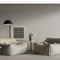 Modern Lazy Sofa 3d model