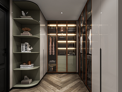 Light Luxury Cloakroom model