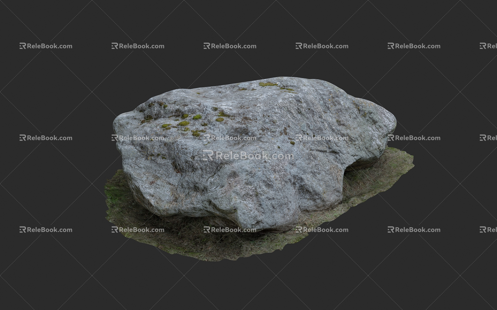 Landscape Stone Stone Food Stone Moss 3D Scanning Reconstruction 3d model