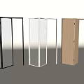 Modern Minimalist Folding Doors in Black White and Wooden for Interior Room Dividers