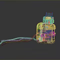 Yellow Device With Tilting Digital Screen Blue Hose And Control Panel