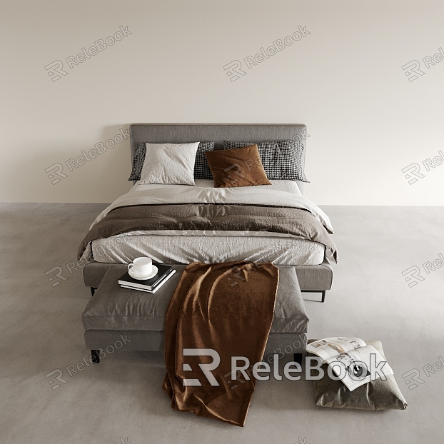 Bed Double Bed Bedroom Bed model