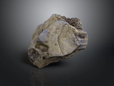 Natural Decorative Stone With Textured Surface Ideal For Interior Building Decoration 3d model