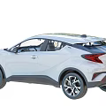 White Modern SUV With Sleek Body Black Alloy Wheels And LED Tail Lights