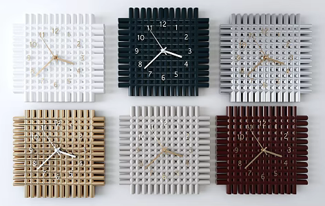 Modern Clock 3d model