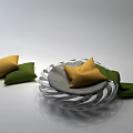 modern cushion leisure seat 3d model