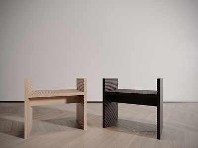 Modern single stool 3d model