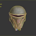 Sci-Fi Helmet Alien Helmet High Tech Helmet Game Helmet 3d model