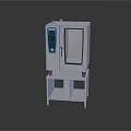 Commercial Electric Oven With White Design Glass Door And Metal Shelves