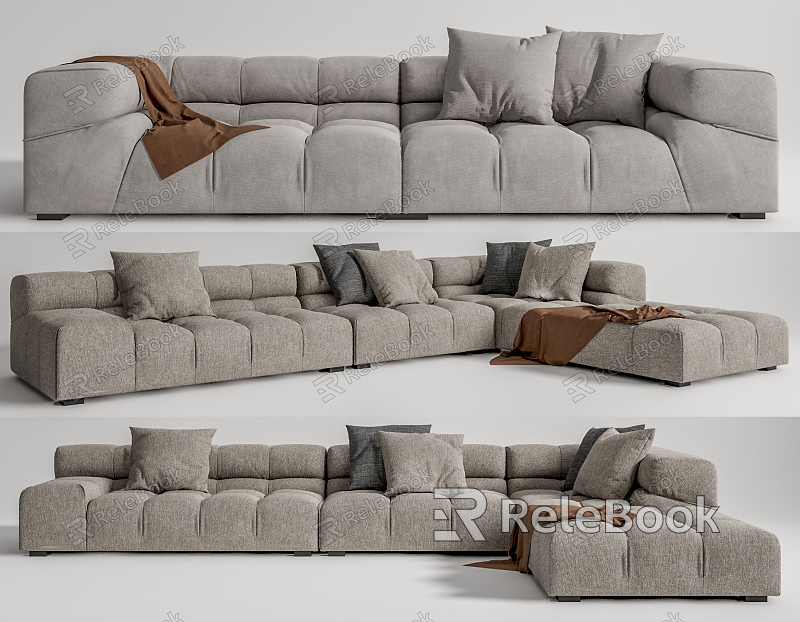 Modern Combination Sofa Multiplayer Sofa Combination model