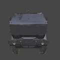 High mobility rocket launcher vehicle 3d model