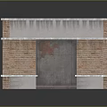 Architectural Model Featuring Brick Walls Concrete Structures And Surface Reflection 3d model