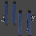 Heavy Duty Industrial Scissor Lift Platforms With Mobile Metal Frame And Blue Surface