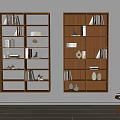 BoConcert bookcase bookshelf books book decorations stool 3d model