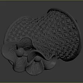 Modern Clothing Hat Display Stand With Intricate Hollow Pattern And Artistic 3D Design Structure