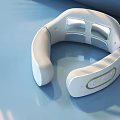 Modern Ergonomic Neck Massager Medical Device With Portable Design And Control Buttons