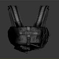Practical Dark Backpack With Multiple Pockets And Adjustable Straps For Daily Use