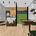 Wuji Clam Vermicelli Shopping Mall Store With Interior Seating And Menu