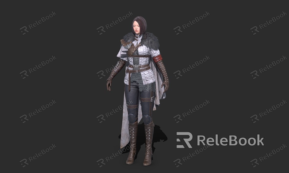 Female Soldier Female Knight Scout Unit Female Soldier model