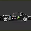 Monster Energy Ford Modified Race Car With Drift Design And Sponsor Decals