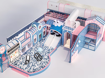 Ocean Ball Pool Bubble Pool Children's Amusement Equipment Children's Amusement Facilities 3d model