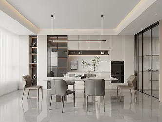 Modern Restaurant 3d model